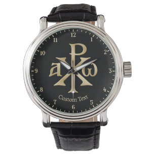 Chi Rho Christogram Horloge