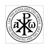 Chi Rho Christogram Rubberstempel (Afrduk)