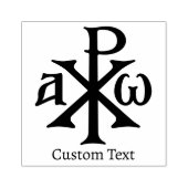 Chi Rho Christogram Rubberstempel (Afrduk)