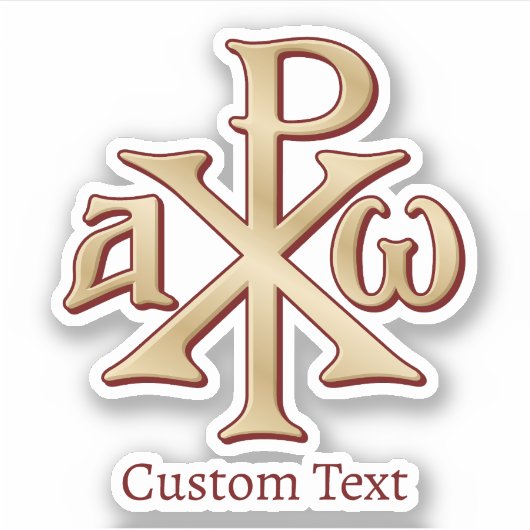 Chi Rho Christogram Sticker (Voorkant)