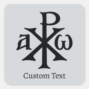 Chi Rho Christogram Vierkante Sticker