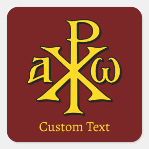 Chi Rho Christogram Vierkante Sticker