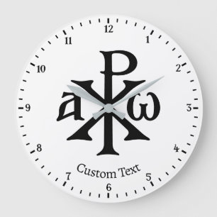 Chi Rho Christogram Wandklok Grote Klok