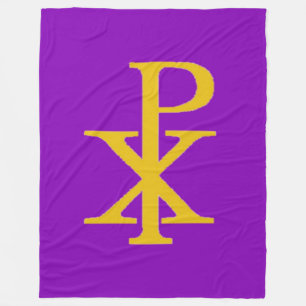 CHI RHO CRUCIFIX Fleece Deken