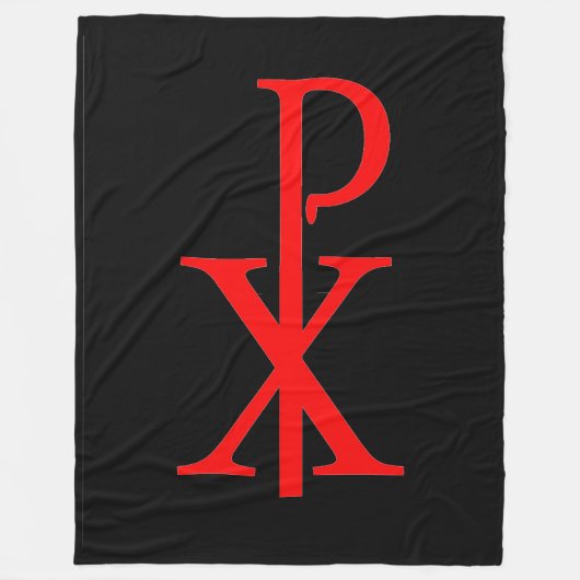 CHI RHO CRUCIFIX Fleece Deken (Voorkant)
