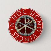 Chi-Rho Ronde Button 5,7 Cm (Voorkant)
