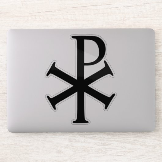 Chi Rho Sticker (Computer)
