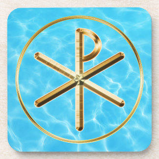 Chi-rho-symbool Bier Onderzetter