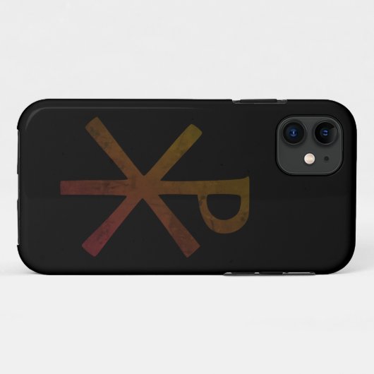 Chi Rho symbool Hoesje-Mate iPhone Case (Achterkant (horizontaal))