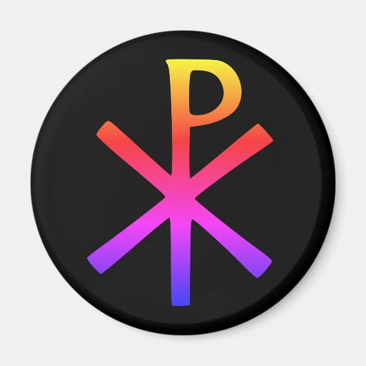 Chi Rho-symbool Magnet Magneet (Voorkant)