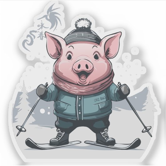 Chi Sao Ski Sau Sticker (Voorkant)