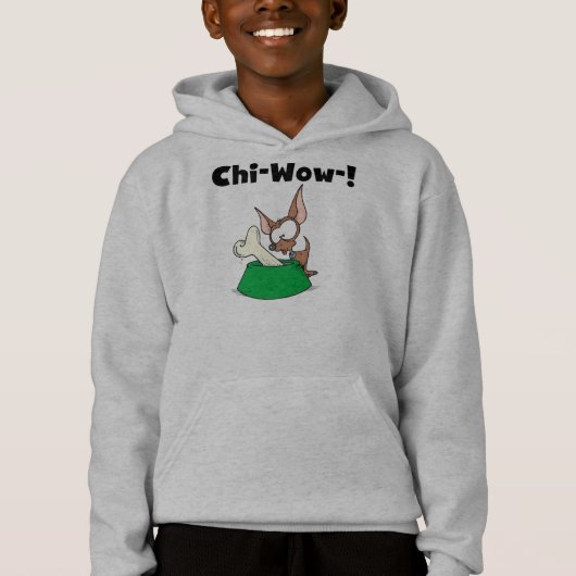 Chi-Wow Chihuahua Dog Hoodie (Voorkant)