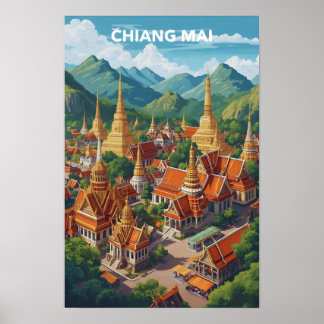 Chiang Mai Afdruk Poster