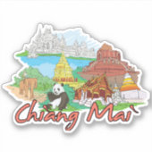 Chiang Mai City Sticker (Voorkant)