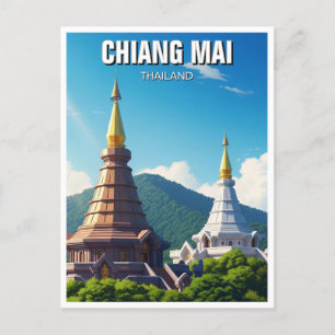 Chiang Mai Doi Inthanon Thailand Briefkaart