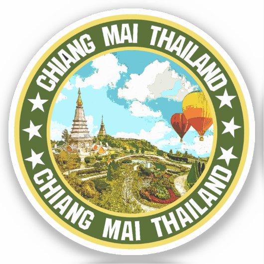 Chiang Mai Sticker (Voorkant)