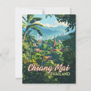 Chiang Mai Thailand Azië Tempels Bergen Kaart
