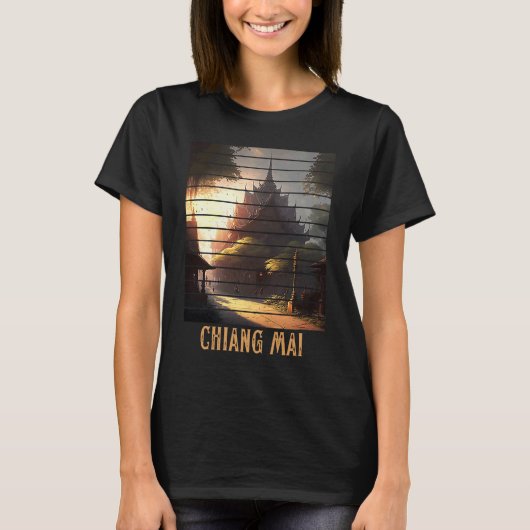 Chiang Mai Thailand, Backpacking and Digital Nomad T-shirt (Voorkant)