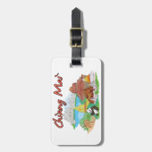 Chiang Mai, Thailand Bagagelabel (Voorkant verticaal)