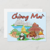 Chiang Mai, Thailand Briefkaart (Voorkant / Achterkant)
