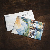 Chiang Mai Thailand Olifanten Waterverf Briefkaart