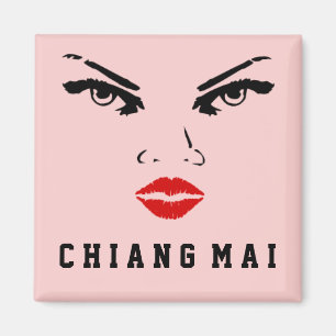 Chiang Mai, Thailand Woman Magneet