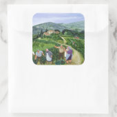 Chianti Classico Villa Trasqua Vierkante Sticker (Tas)