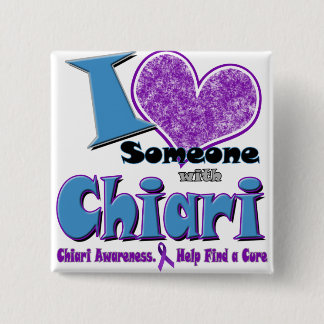 Chiari Awareness Vierkante Button 5,1 Cm