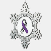 Chiari en Ehlers Danlos Awareness Ribbon Ornament (Rechts)