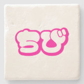 Chibi ち び Japans nihongo Hiragana script Stenen Onderzetter (Voorkant)