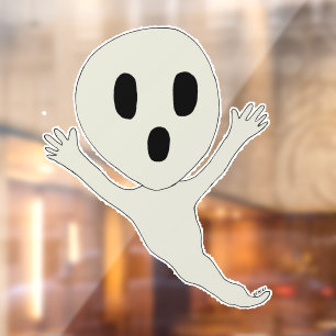 Chibi-achtige geest raamsticker