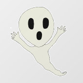 Chibi-achtige geest raamsticker (Vel)
