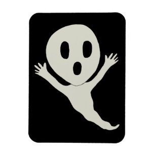 Chibi-achtige spookplaat magneet