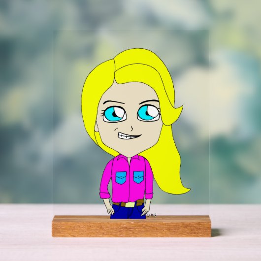 chibi acryl bord (Neutraal)