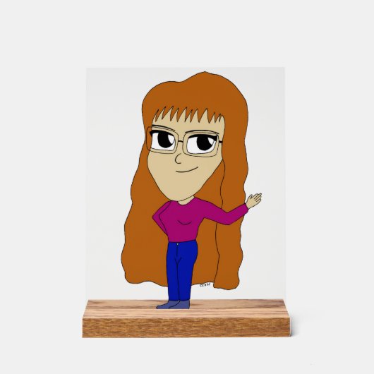 chibi acryl bord (Voorkant)