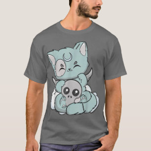 Chibi Anime Cat Kawaii Neko Gothic Fairy Kei Kitte T-shirt