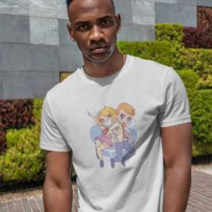 Chibi Anime Couple T-shirt