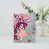 Chibi Anime Manga Cute Japonaise Carte postale (Debout devant)