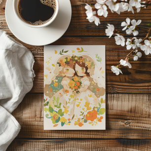 Chibi Anime Meisje Lesbische bruiloft