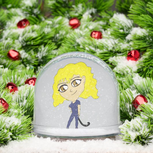 Chibi avec un chat comme une queue (Noël)