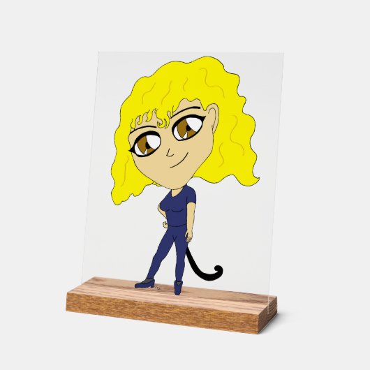 Chibi avec un chat comme une queue (Angle)