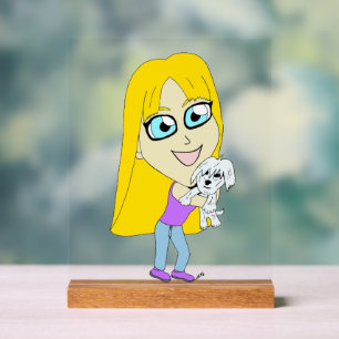 Chibi avec un chiot