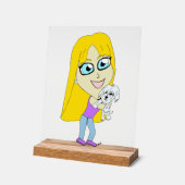 Chibi avec un chiot (Angle)