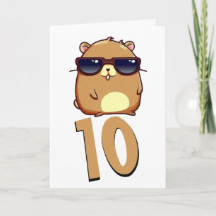 Chibi baby green dragon kaart