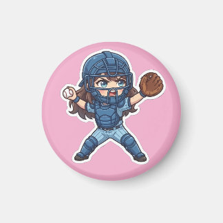 Chibi Baseball 2026 Edition - Catcher Throw-down Magneet