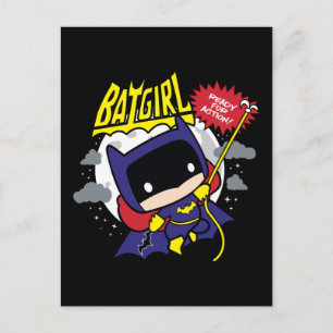 Chibi Batgirl klaar voor actie Briefkaart