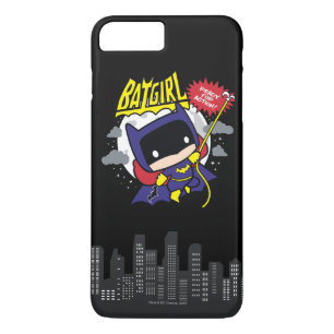 Chibi Batgirl klaar voor actie iPhone 8 Plus / 7 Plus Hoesje