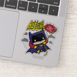 Chibi Batgirl klaar voor actie Sticker