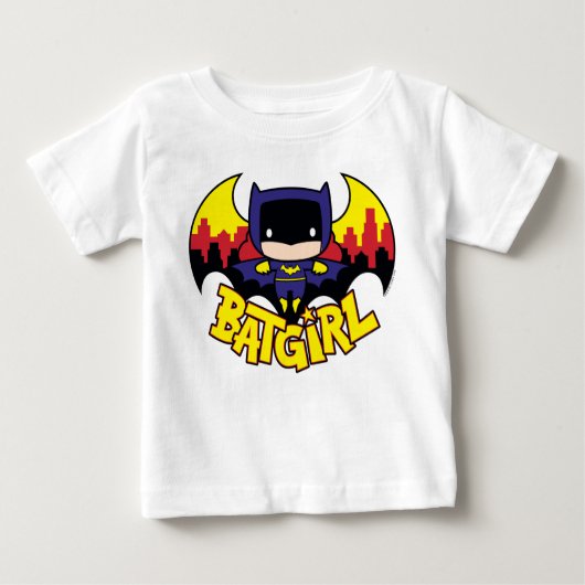 Chibi Batgirl met Gotham Skyline en Logo (Voorkant)