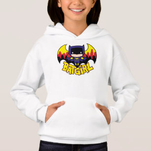 Chibi Batgirl met Gotham Skyline en Logo